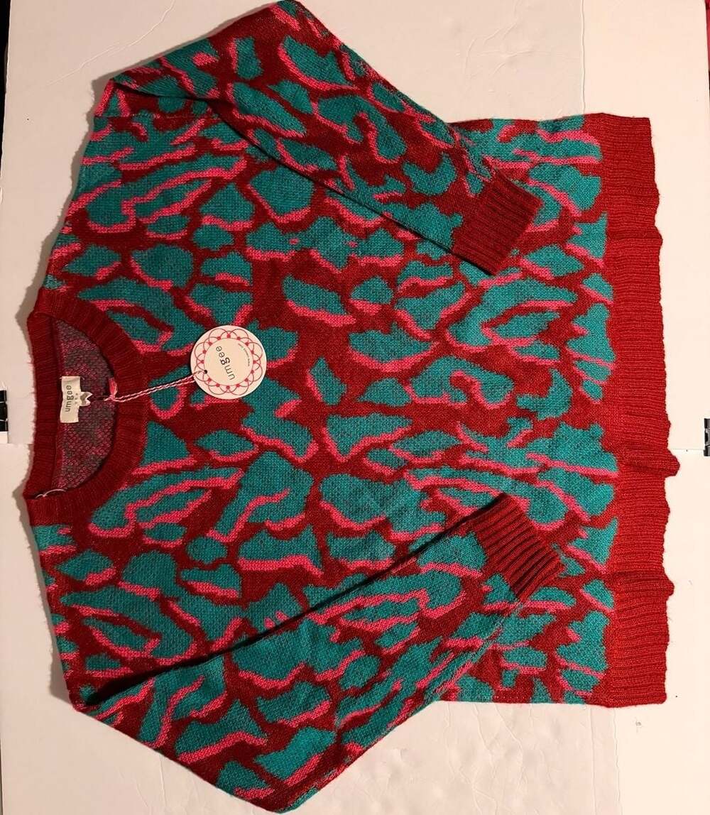 3 Bundle Umgee USA Abstract Print Crewneck Long Sleeve Sweater Size S, M, L - Picture 2 of 6